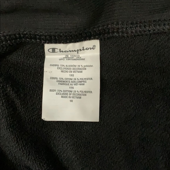 CHAMPION Plus Campus French Terry Sweatshirt 1X - Picture 5 of 5